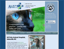 Tablet Screenshot of allpetsasheville.com